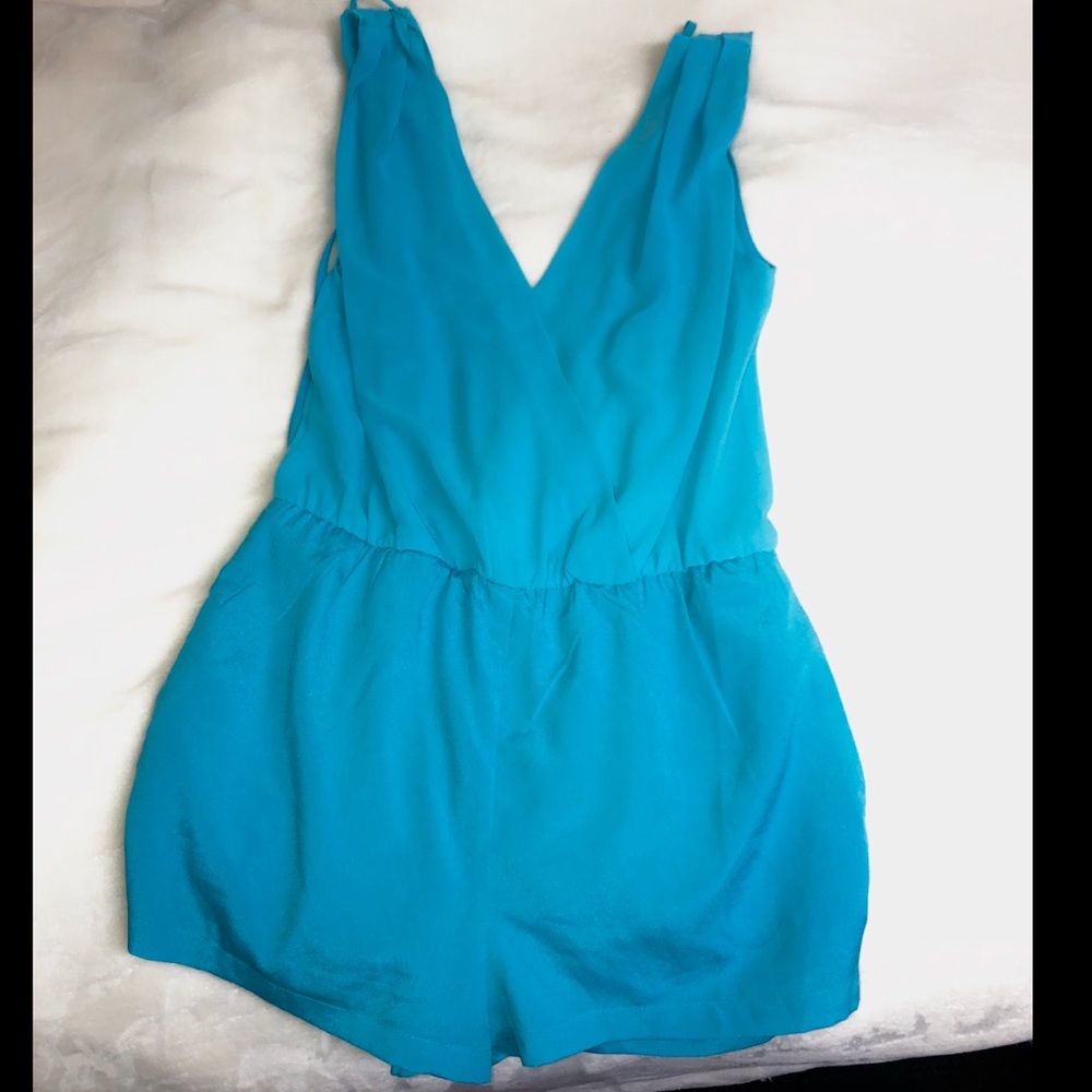 Bright blue romper